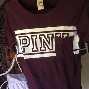 PINK maroon T-shirt